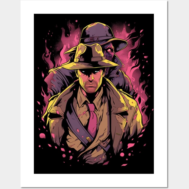 Indiana jones inspired desing Wall Art by Wenmuco